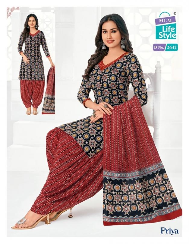 mcm lifestyle priya vol 26 series 2628-2651 cambric cotton wholesale suit 