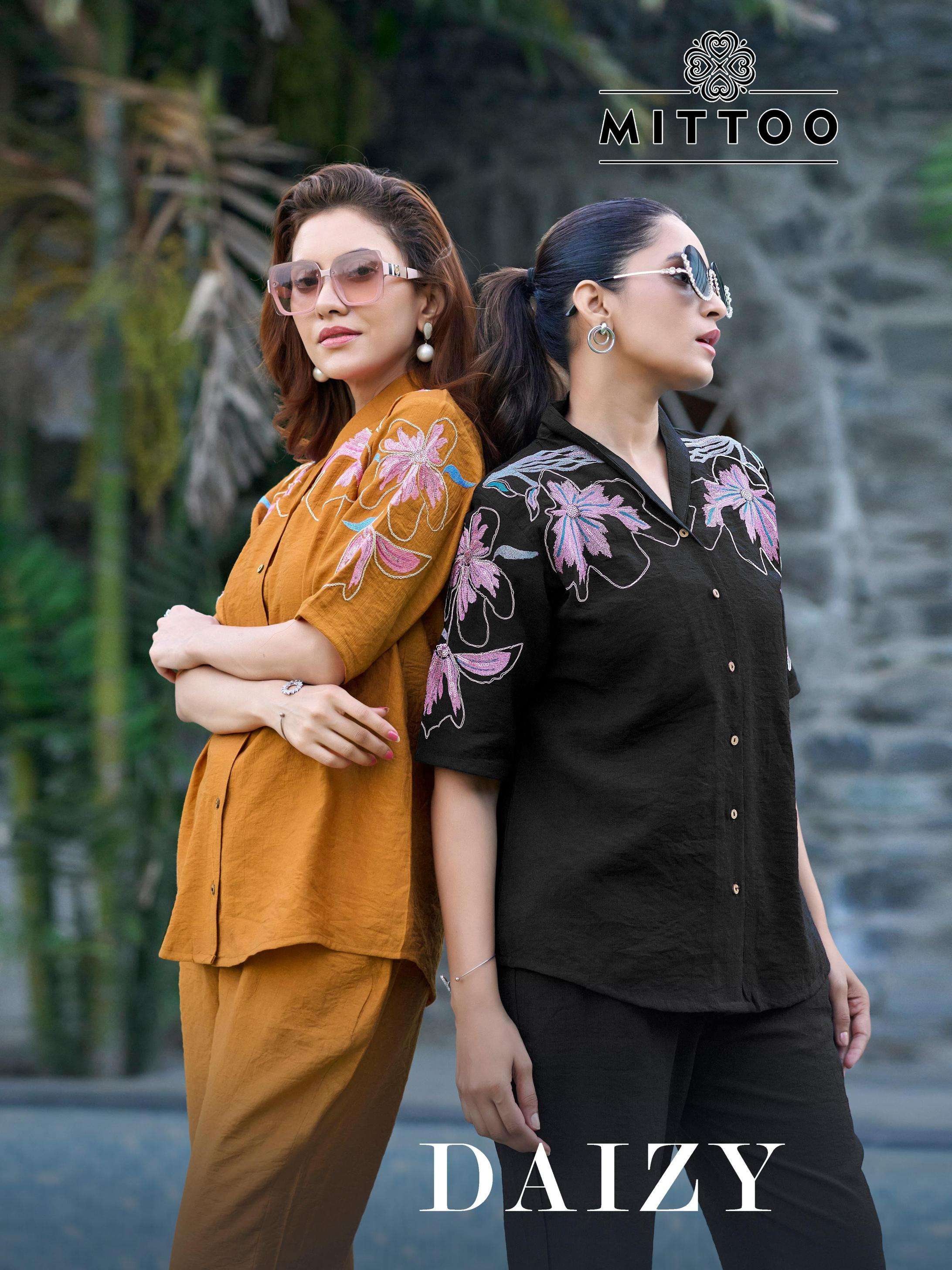 mittoo daizy series 2001-2006 viscose crape wholesale co-ord sets