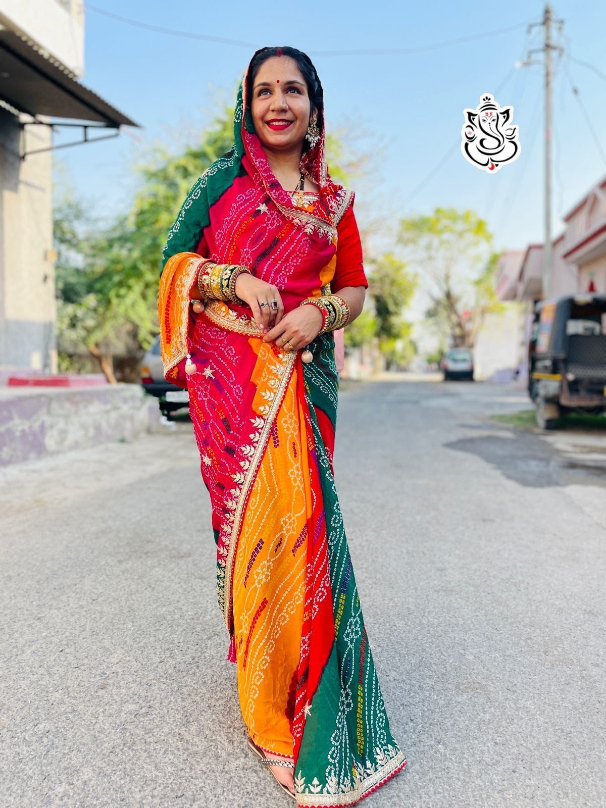 MS NEW LETEST DESIGN BEAUTIFUL LERIYA SAREE WITH JAIPRURI WORK