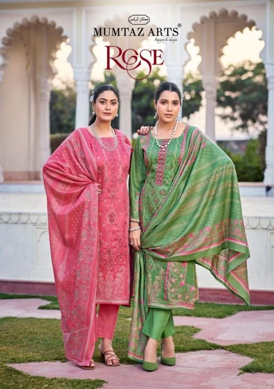 mumtaz arts rose series 1001-1006 jam satin wholesale suit 