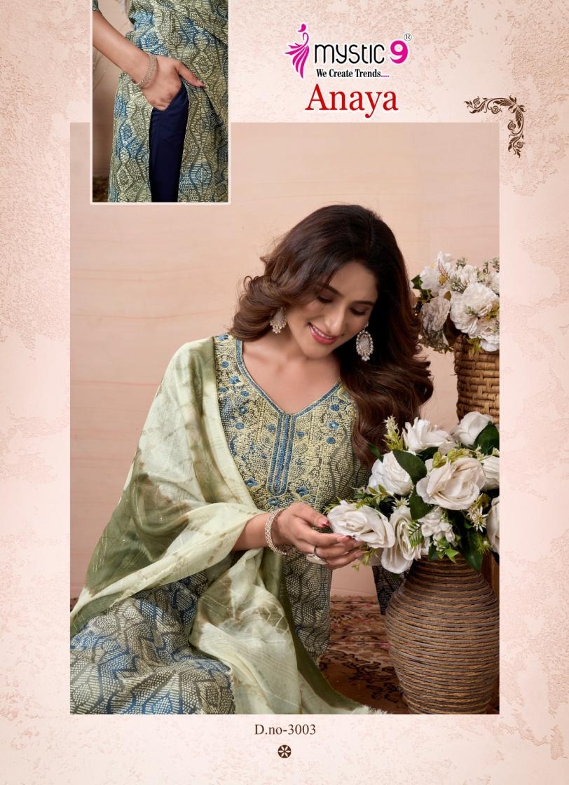 mystic9 anaya vol 3 series 3001-3008 rayon wholesale suit 