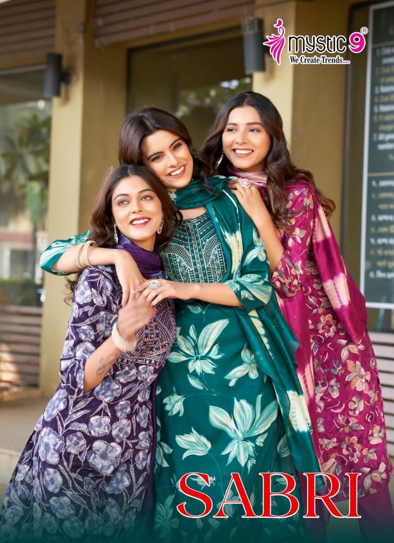 mystic9 sabri vol 6 series 6001-6008 rayon wholesale suit