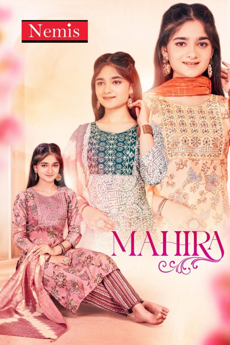 nemis mahira vol 1 series 1001-1008 capsule print wholesale readymade combo suit 
