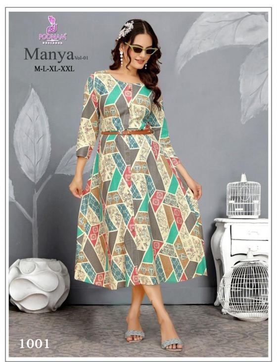poonam manya vol 1 series 1001-1005 RAYON wholesale gown