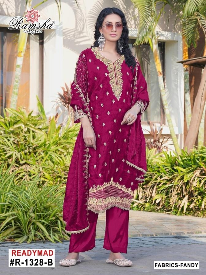 ramsha r 1328 nx fancy readymade pakistani designer suits