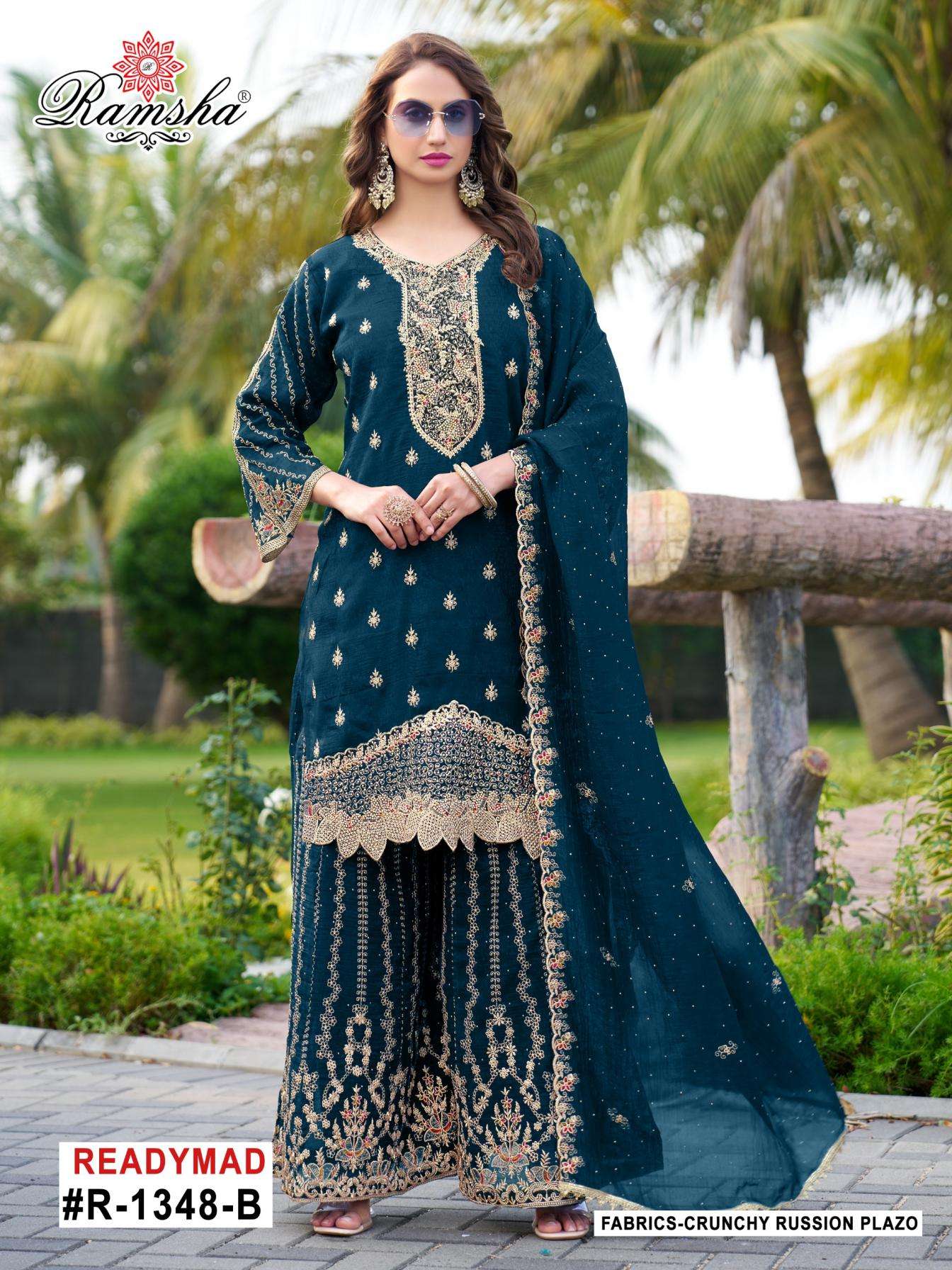 ramsha r 1348 nx CRUNCHY wholesale readymade suit 