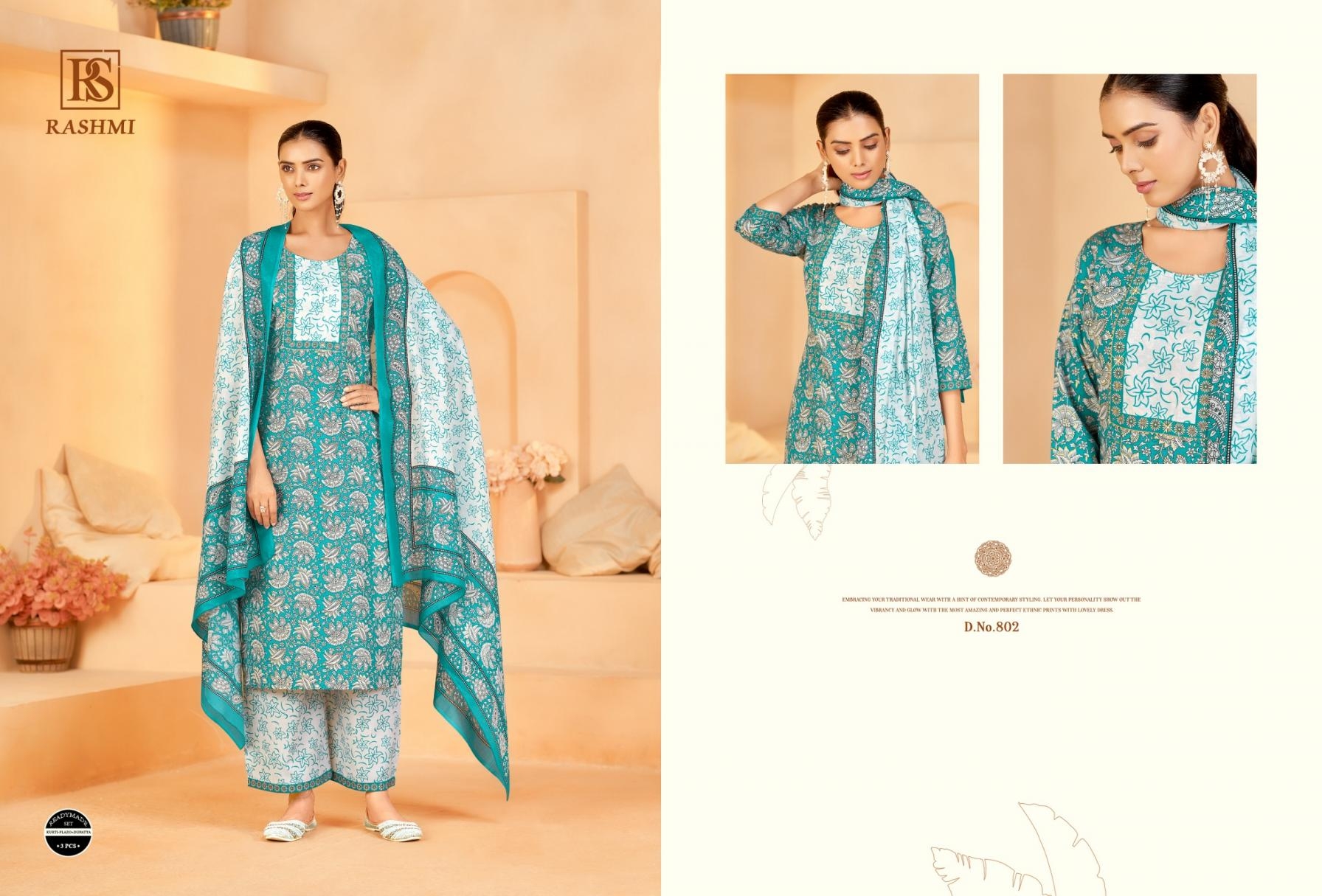 rangi sangi rashmi series 801-806 cotton wholesale suit 
