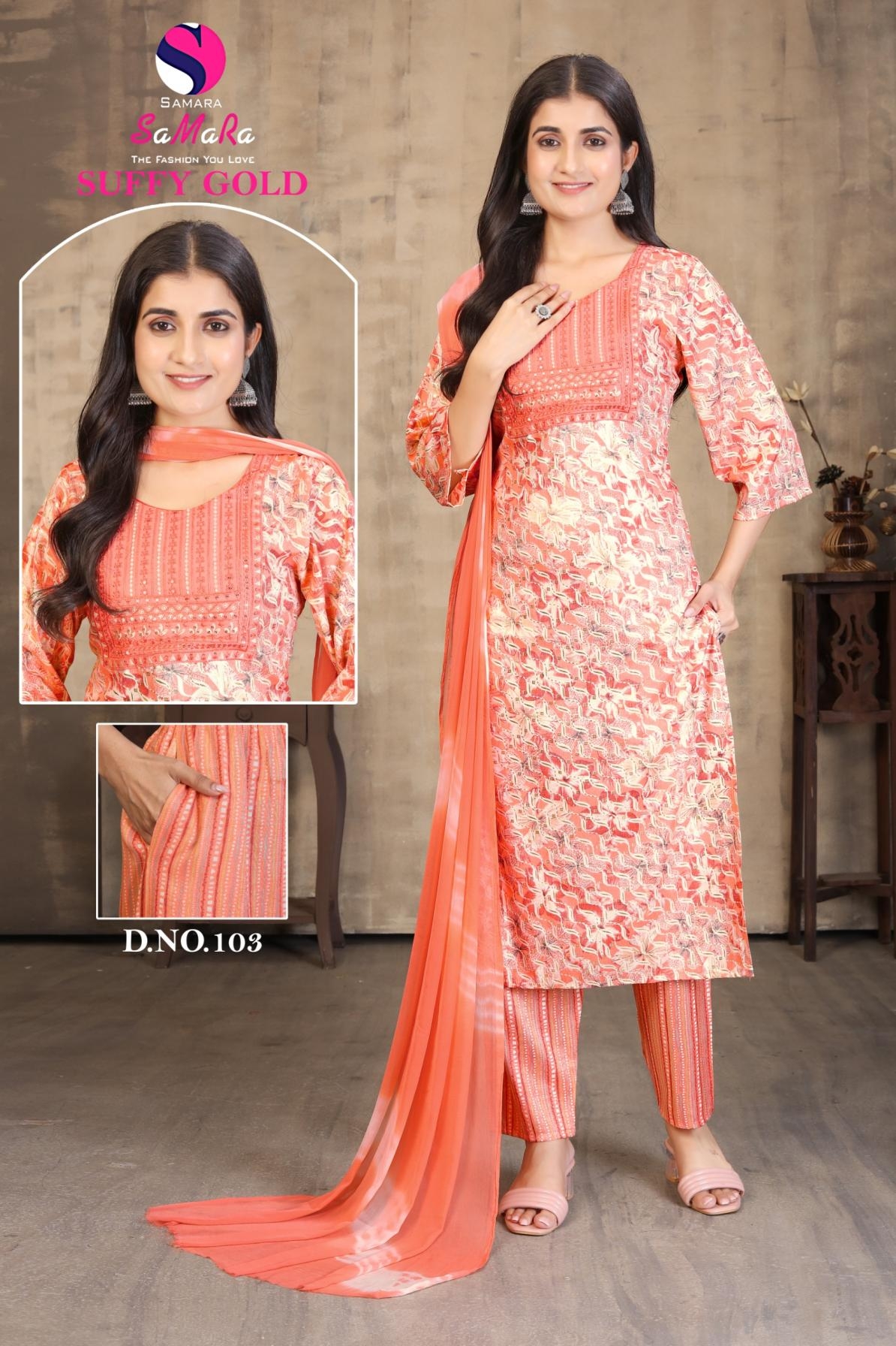 samara suffy gold vol 1 series 101-108 capsule print wholesale suit 