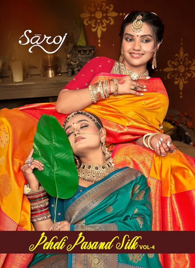 Saroj Peheli pasanad silk vol.4 series 1001-1006 50*600 silk saree