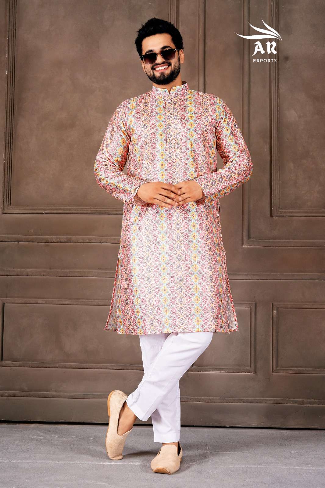  SHREEMAAN vol 1 Raymond Cotton Digital Print mens kurta