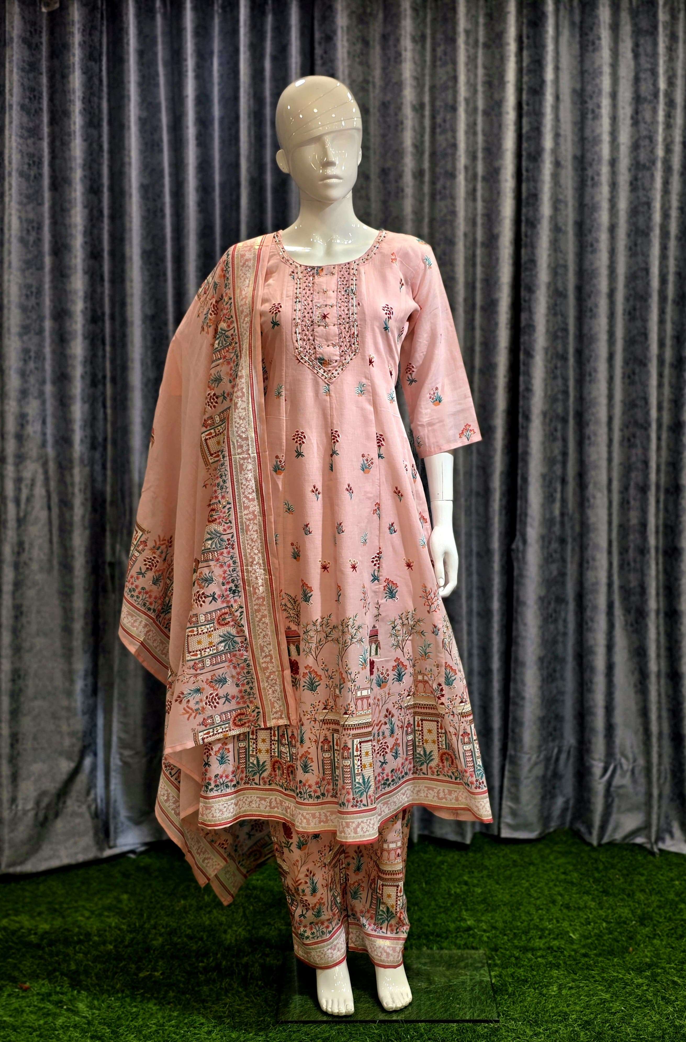 SHREEMATI 14 kallis pure cotton mill print with cotton inner wholesale suit 