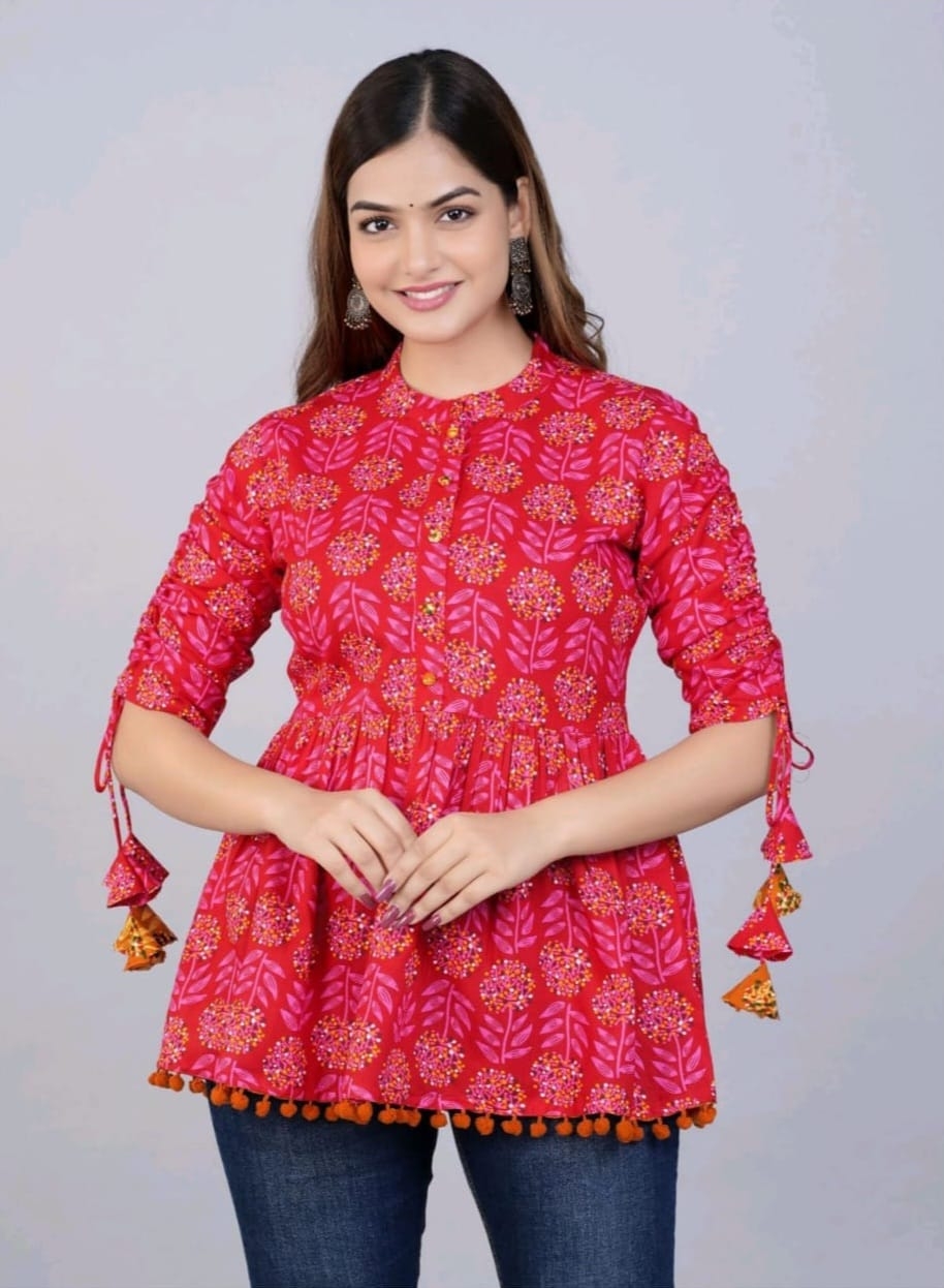 STOCK IN-3 Rayon wholesale combo Tunic Top Collection 