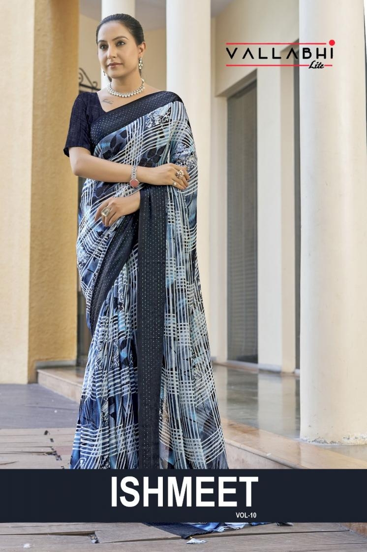 vallabhi lite ishmeet vol 10 chiffon series 151692 - 151697 CHIFFON wholesale saree