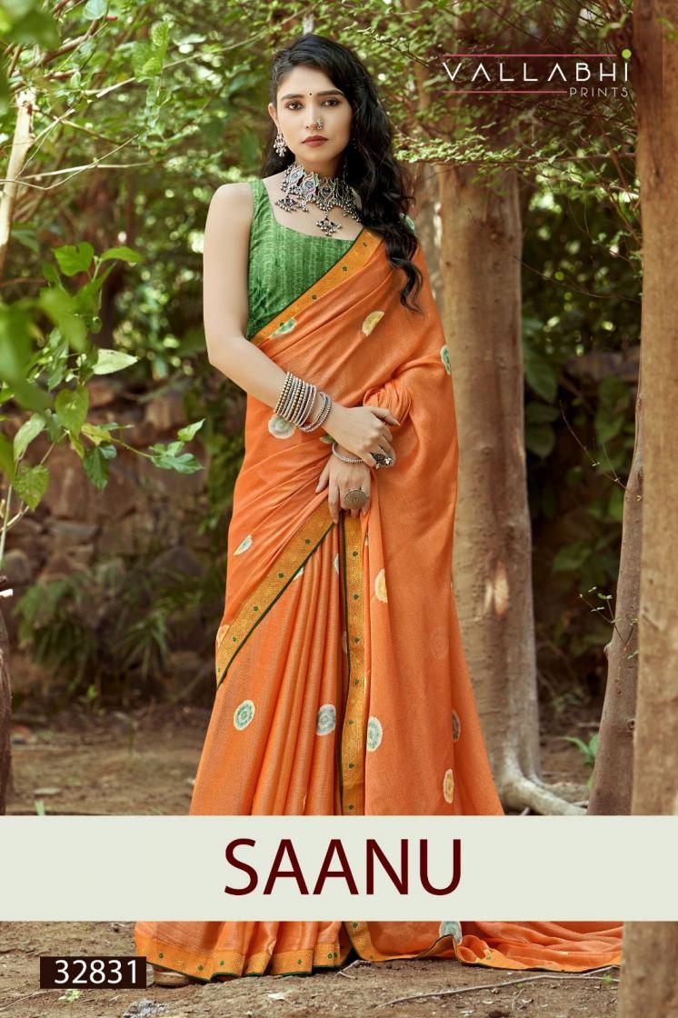 vallabhi prints saanu brasso wholesale saree