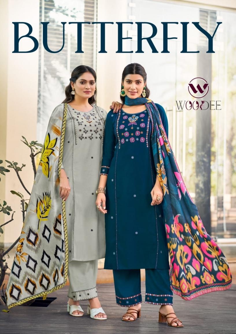 woodee butterfly series 1001-1006 rayon wholesale suit 