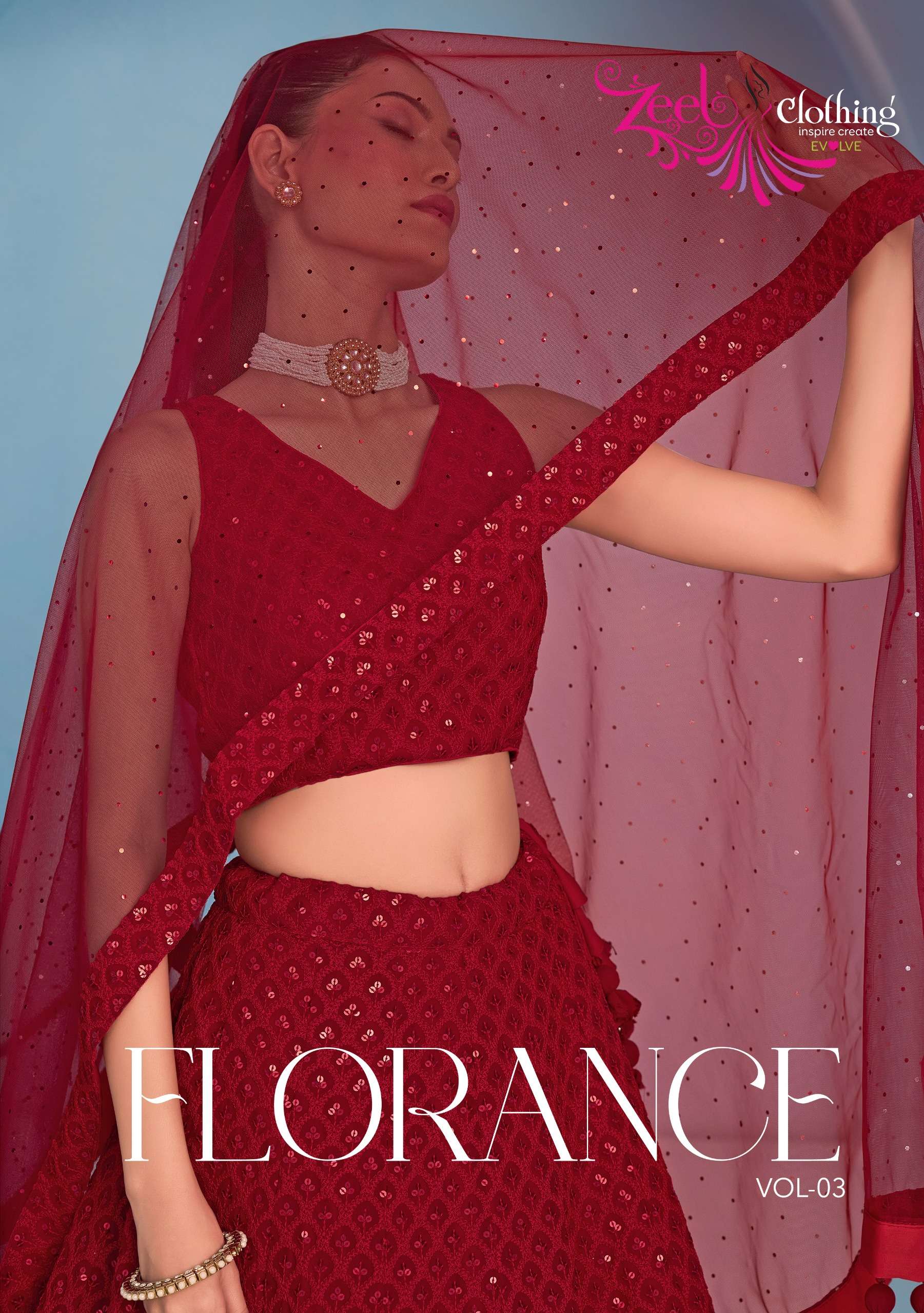 Zeel Clothing Florance Vol-3 fancy wholesale lehenga