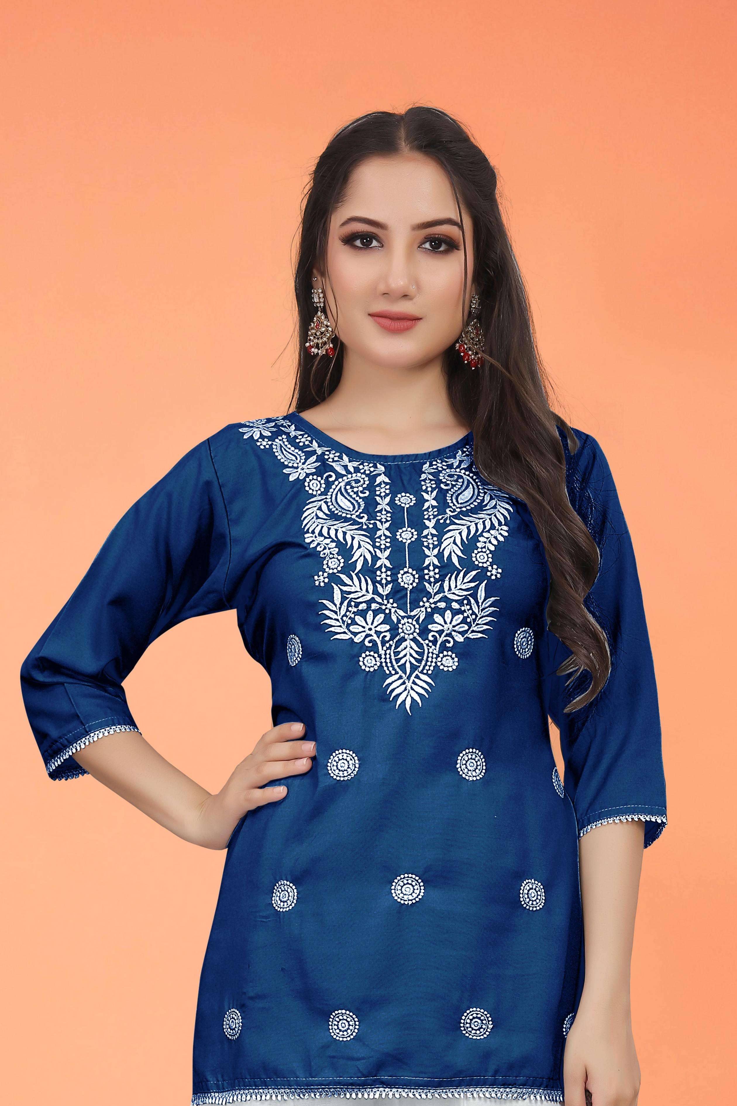 9STAR FASHION MONEY VOL-2 RAYON WITH CHIKANKARI EMBROIDERY WORK kurti