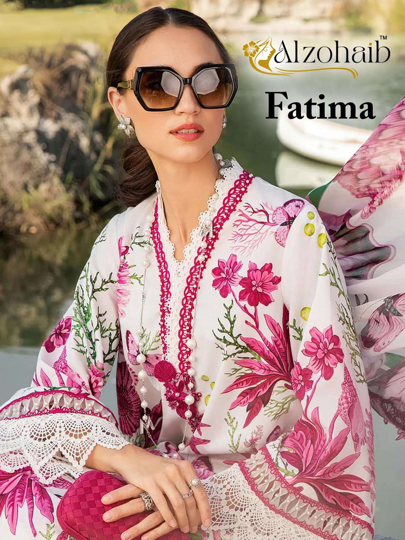 alzohaib fatima series 1277-1285 cotton wholesale suit 