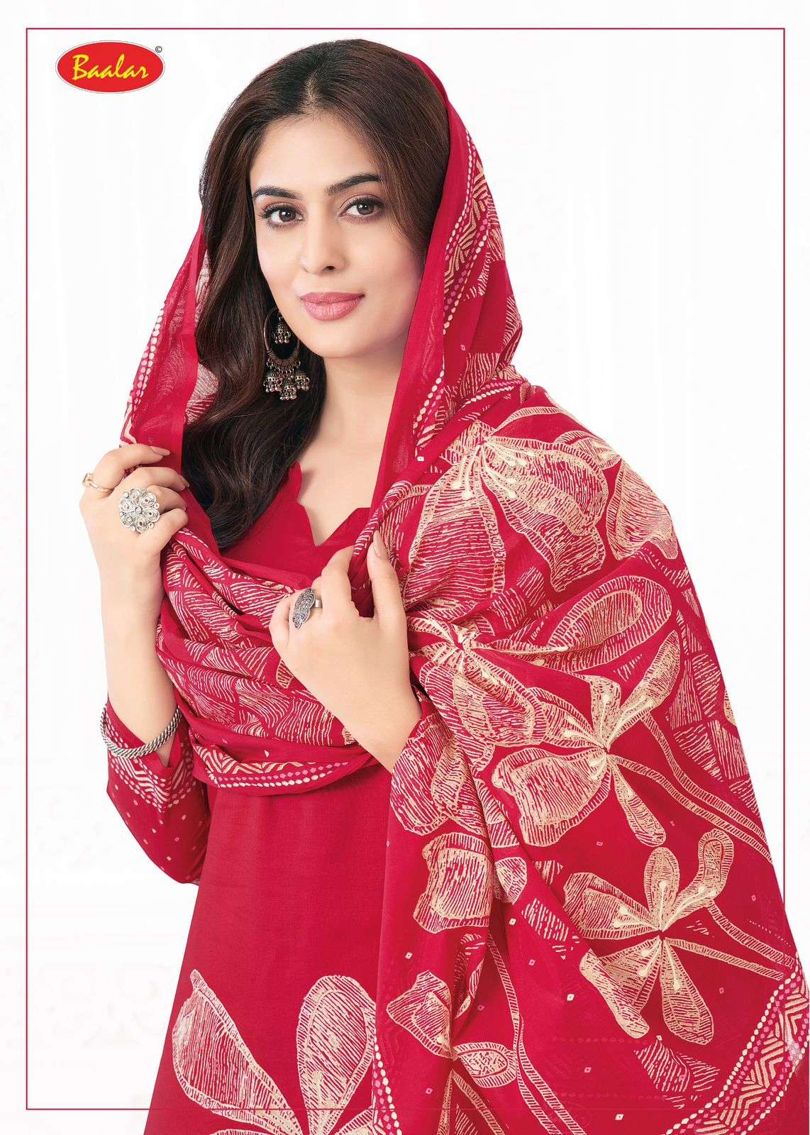 Baalar Pashmina Vol-04 series 4001-4018  Heavy Lawn Cotton wholesale suit 