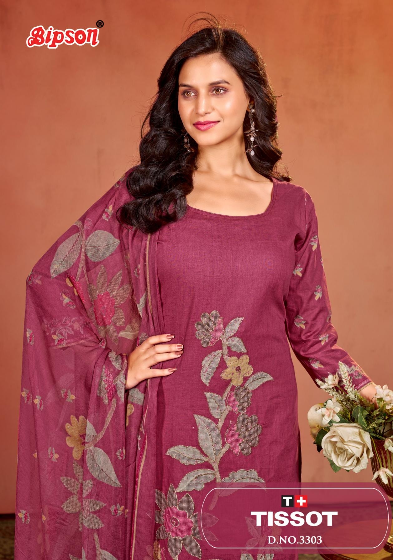 bipson print tissot 3303 Pure Cotton Cambric wholesale suit 