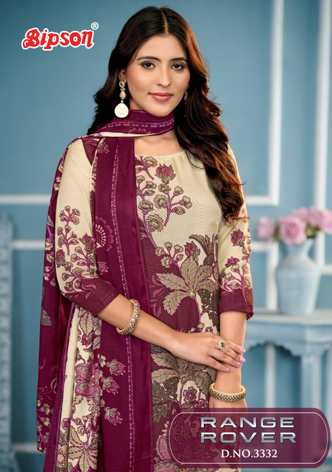bipson prints range rover 3332 viscose simmer wholesale suit 