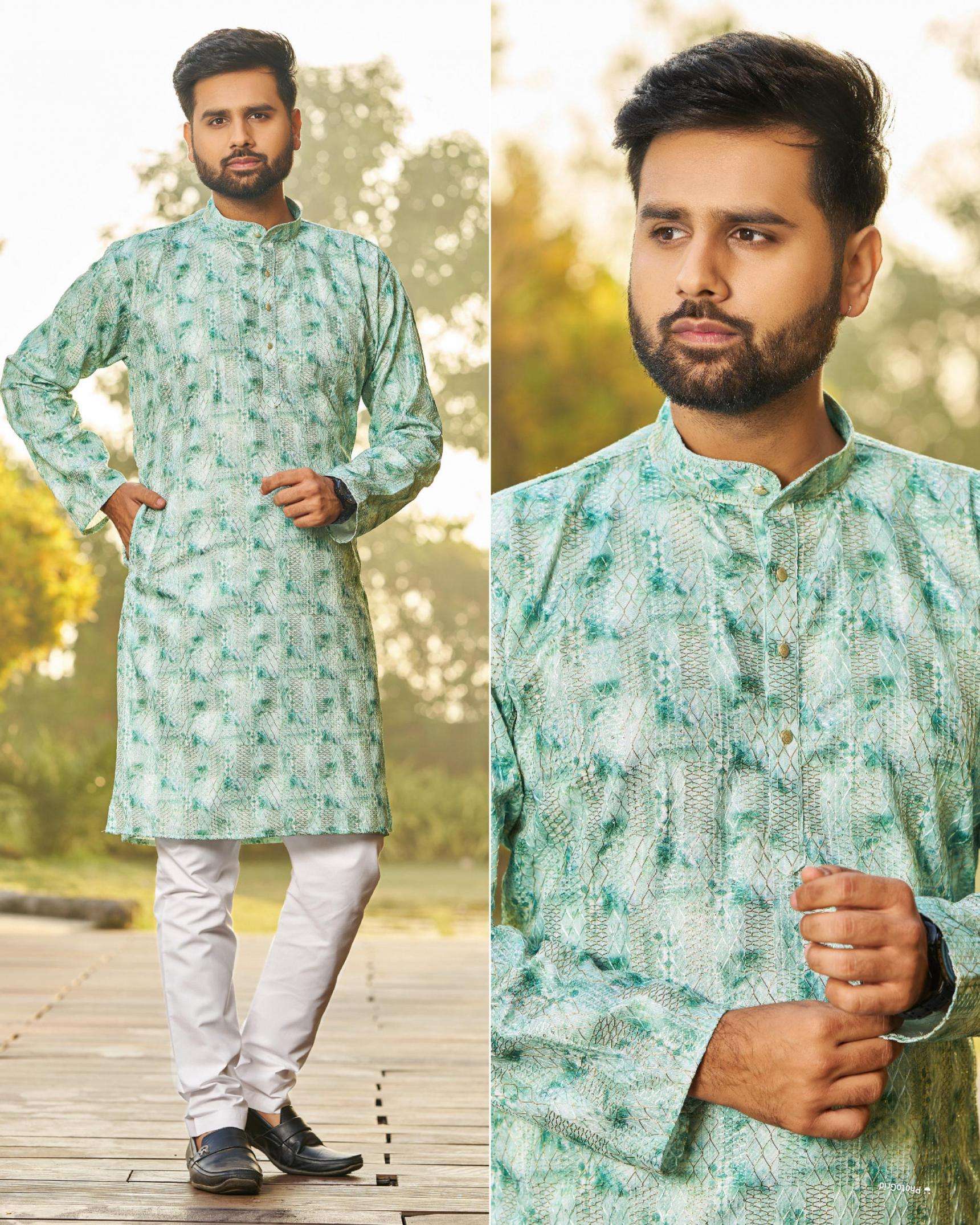 blue hills manyavar Heavy Rayon Party wear Kurtas