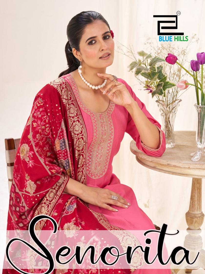 blue hills senorita series 5001-5004 roman silk wholesale suit 