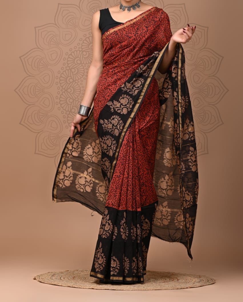 BT-21 SIMRAN-3 TRADITIONAL LOOK SOFT CHANDERI SILK SAREE 