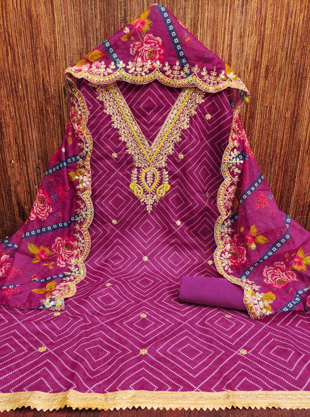 btm 25 chanderi digital print work wholesale suit 