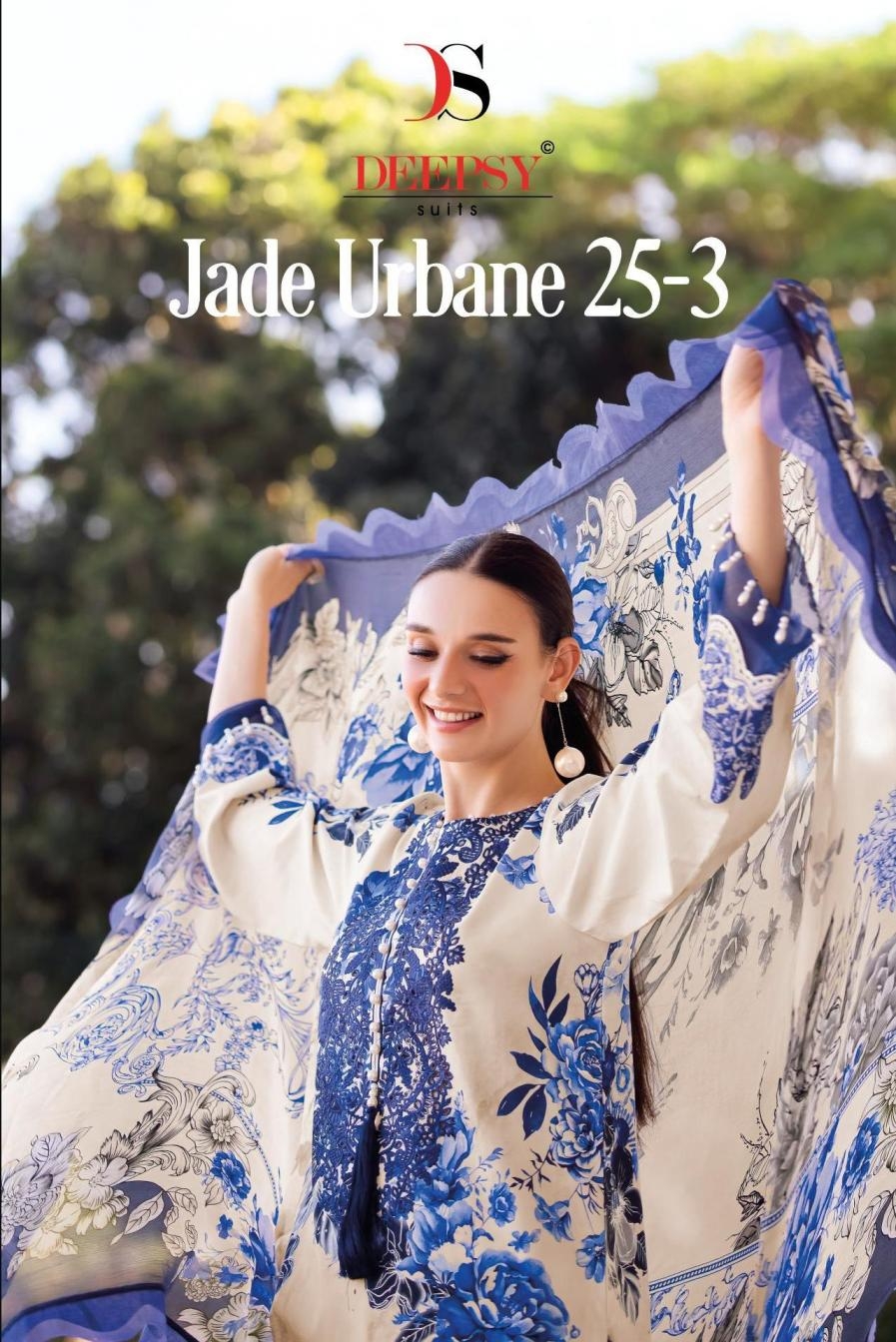 deepsy suits jade urban lawn 25 vol 3 series 1201-1208 Pure cotton wholesale suit 