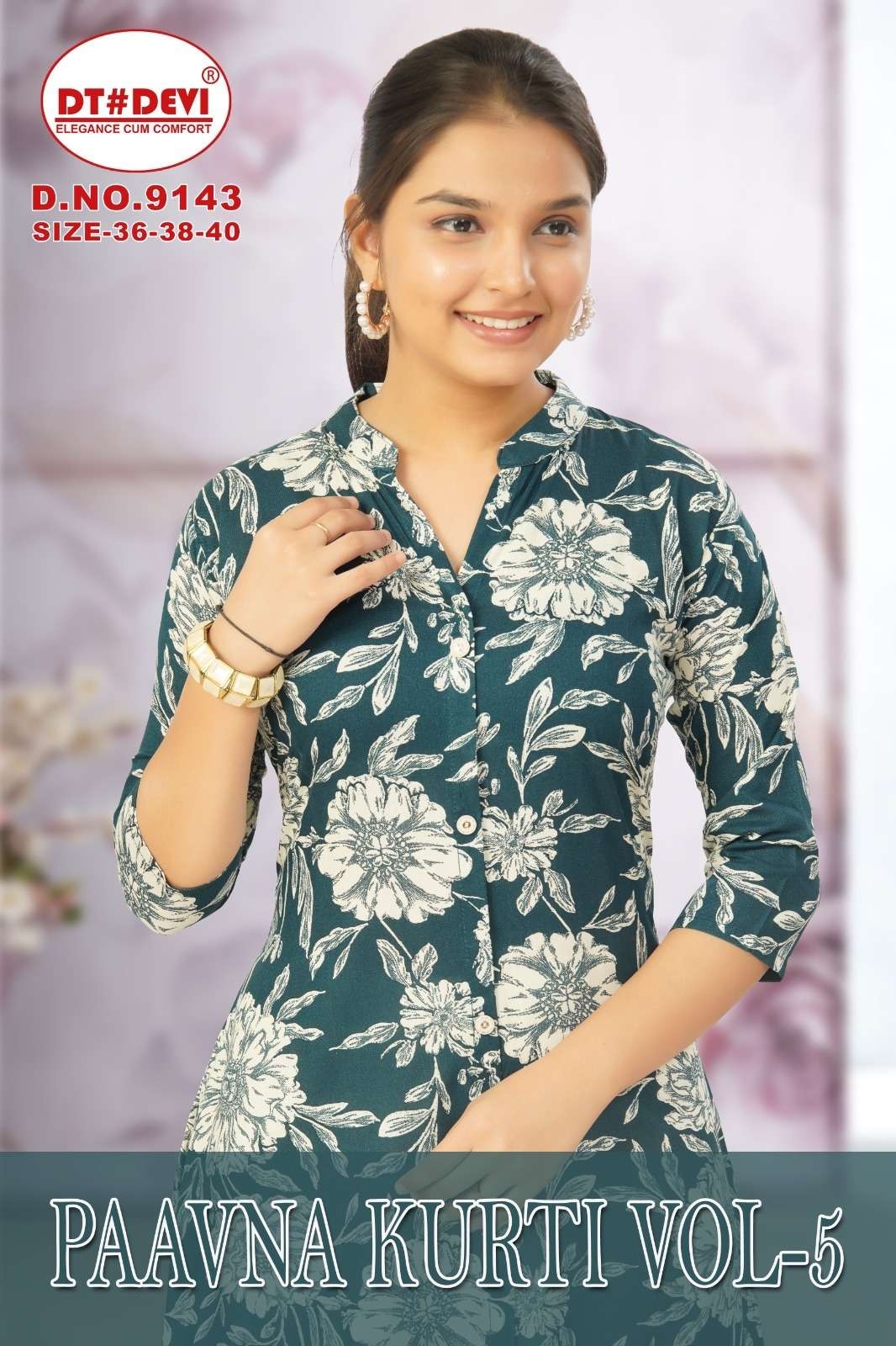 dt devi paavna kurti vol 5 9143 rayon wholesale kurti 
