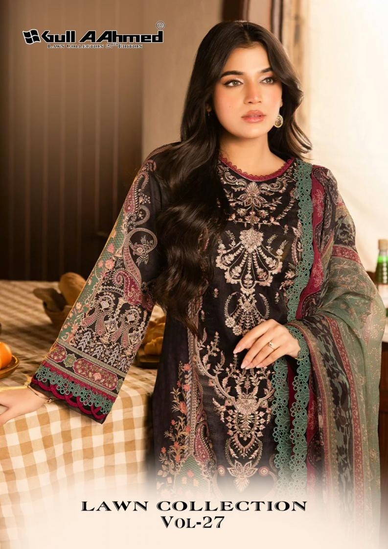 gull aahmed lawn collection vol 27 series 221-226 cotton wholesale suit 