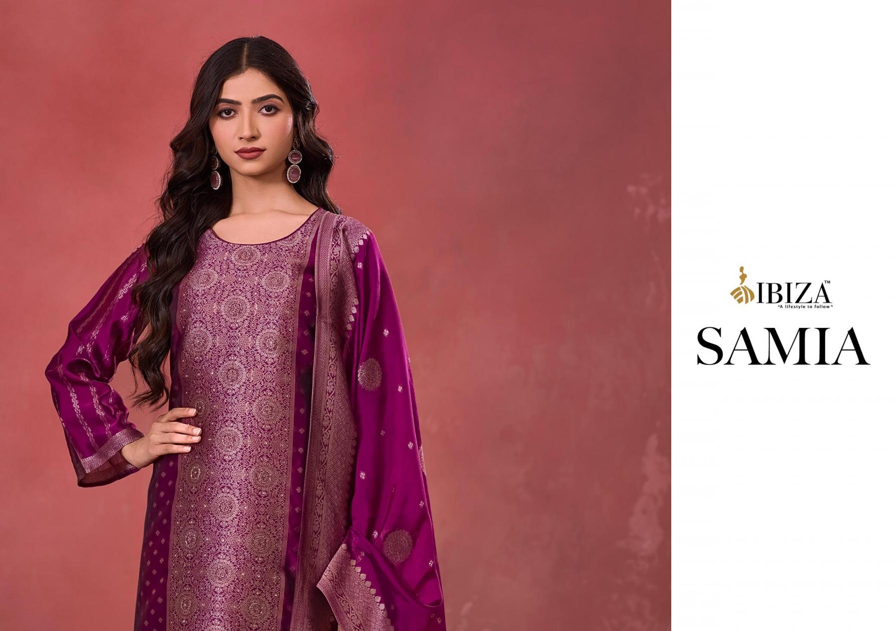 ibiza samia series 1581-1584 BANGLORY SILK JACQUARD wholesale suit 