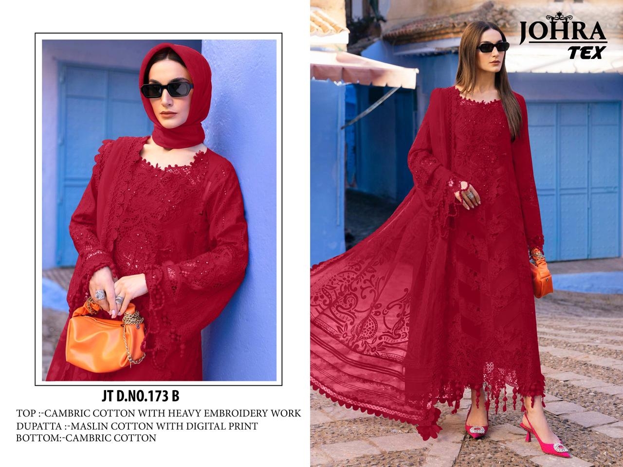JOHRA TEX JT-173 B&C CAMBRIC COTTON wholesale suit 
