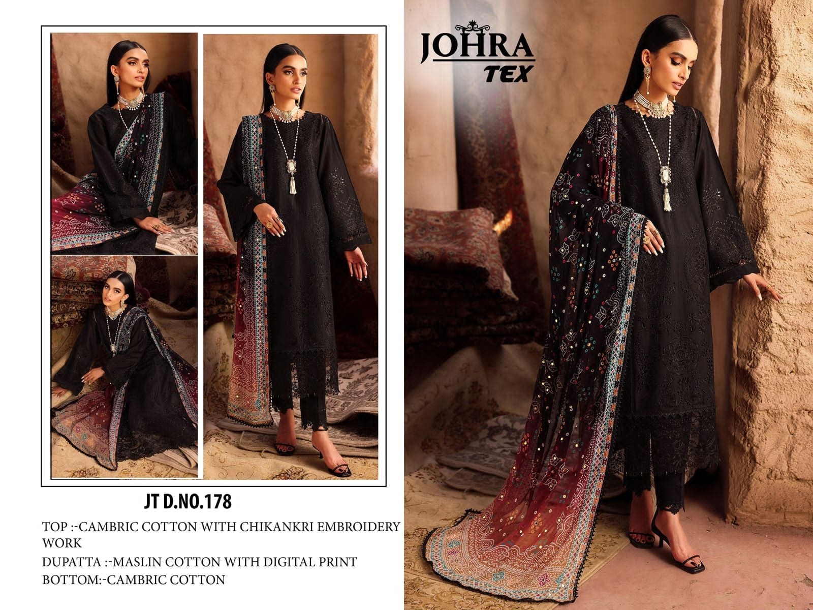 JOHRA TEX JT-178 CAMBRIC COTTON wholesale suit 
