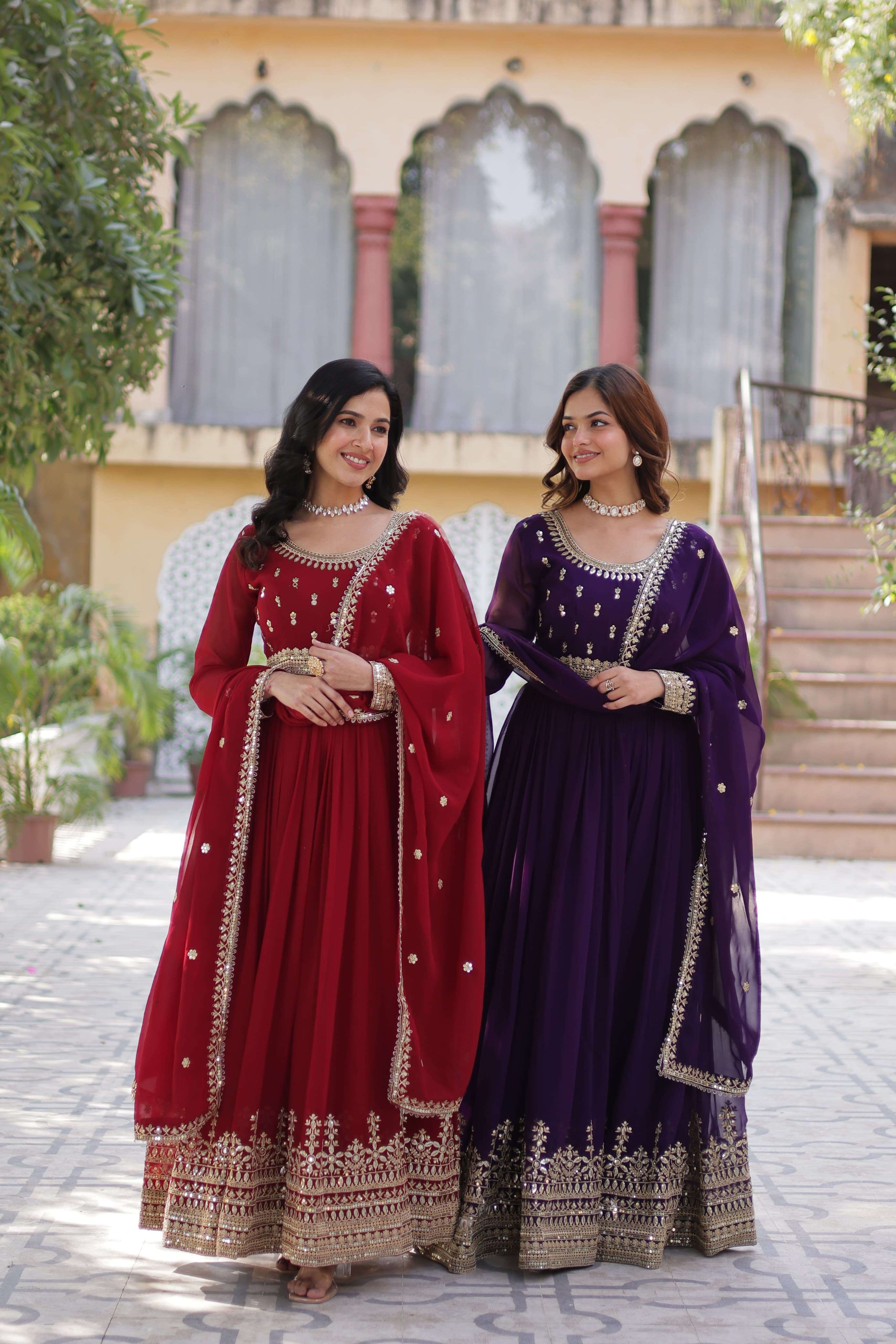 KHUSHI-1144 Faux Blooming  DESIGNER READYMADE GOWN