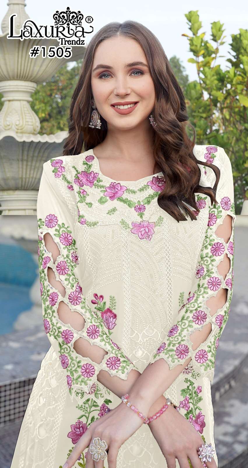 Laxuria Trendz 1505 Fox Georgette wholesale suit 