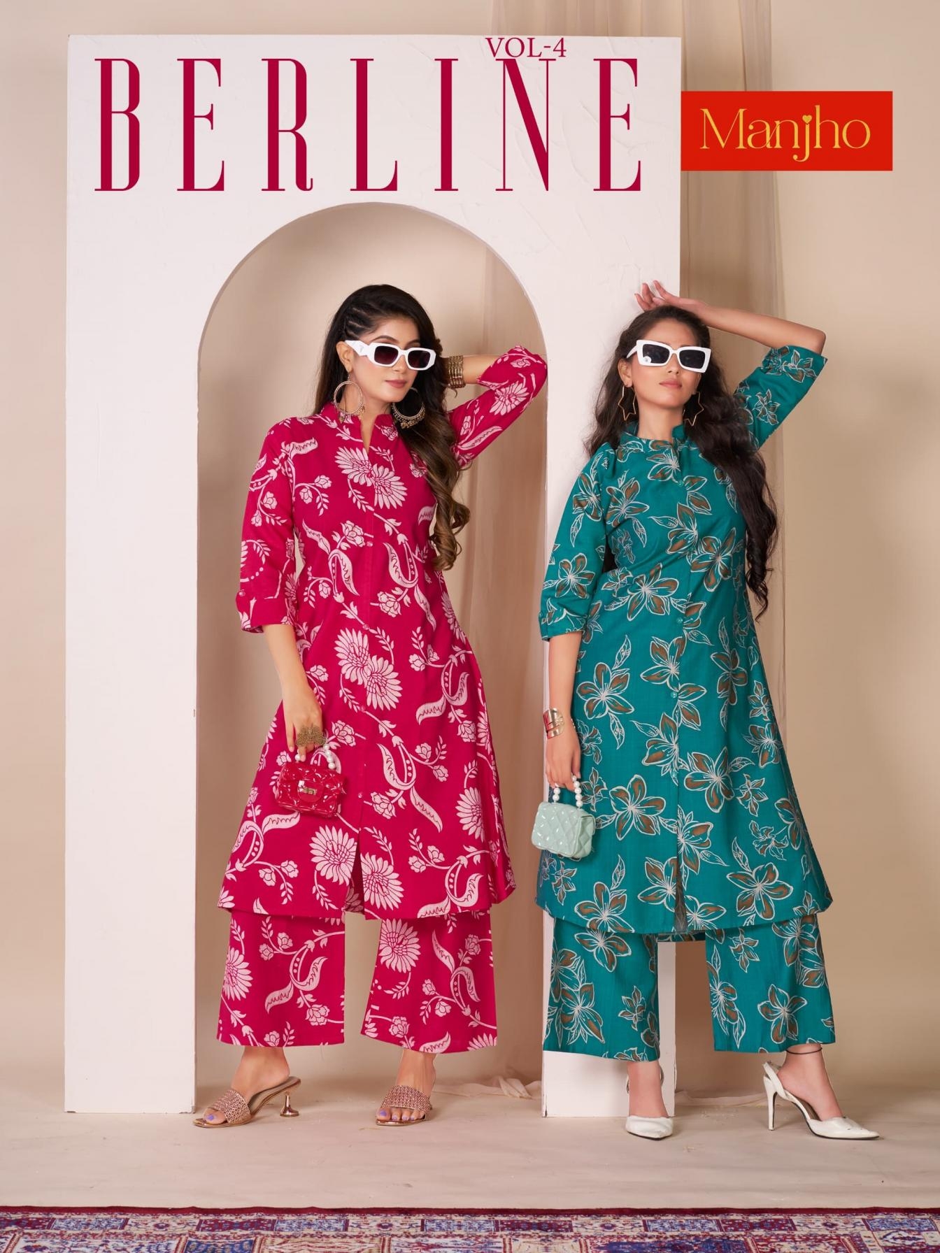 manjho berlin vol 4 PREMIUM QUALITY VETICAN wholesale kurti with plazzo