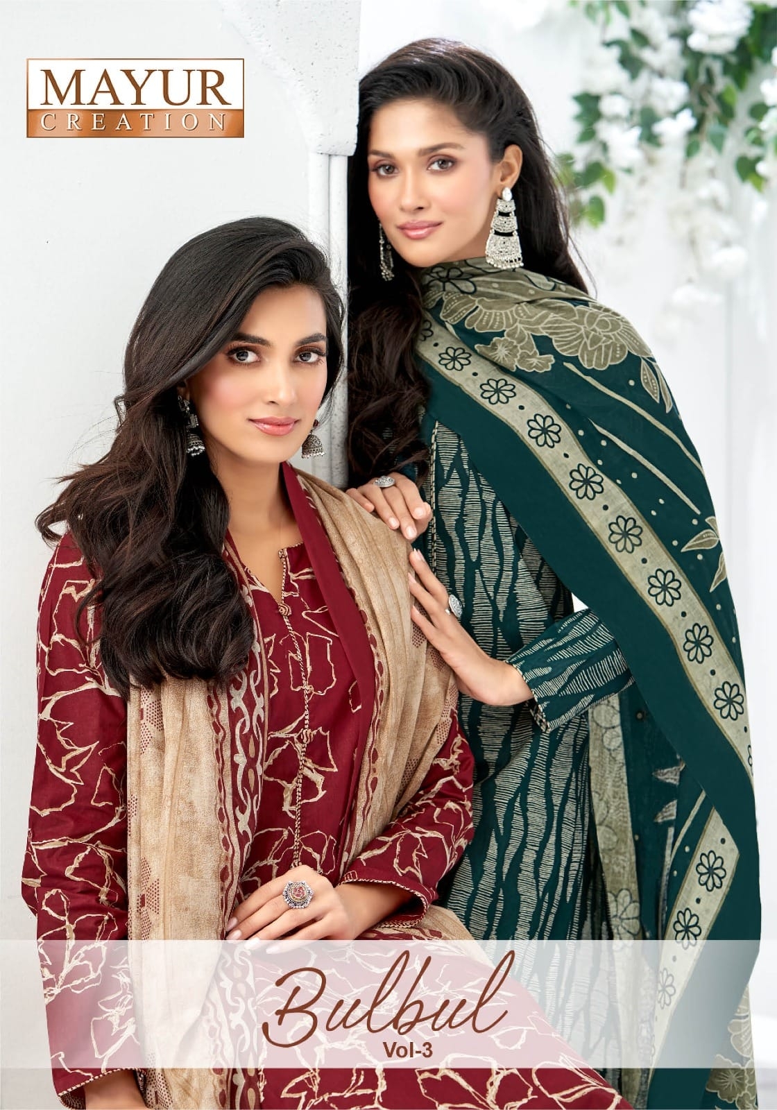 Mayur Bulbul Vol-03 series 3001-3010 Pure Cotton wholesale suit