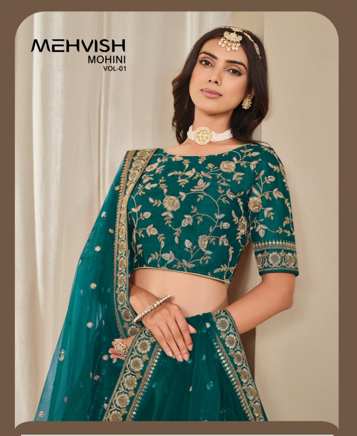 mehvish mohini vol 1 series 1001-1002 Art Silk wholesale lehenga