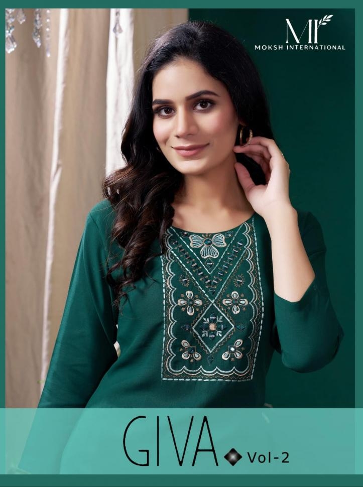 Moksh GIVA Vol-2 series 673-675 MAZA COTTON wholesale kurti