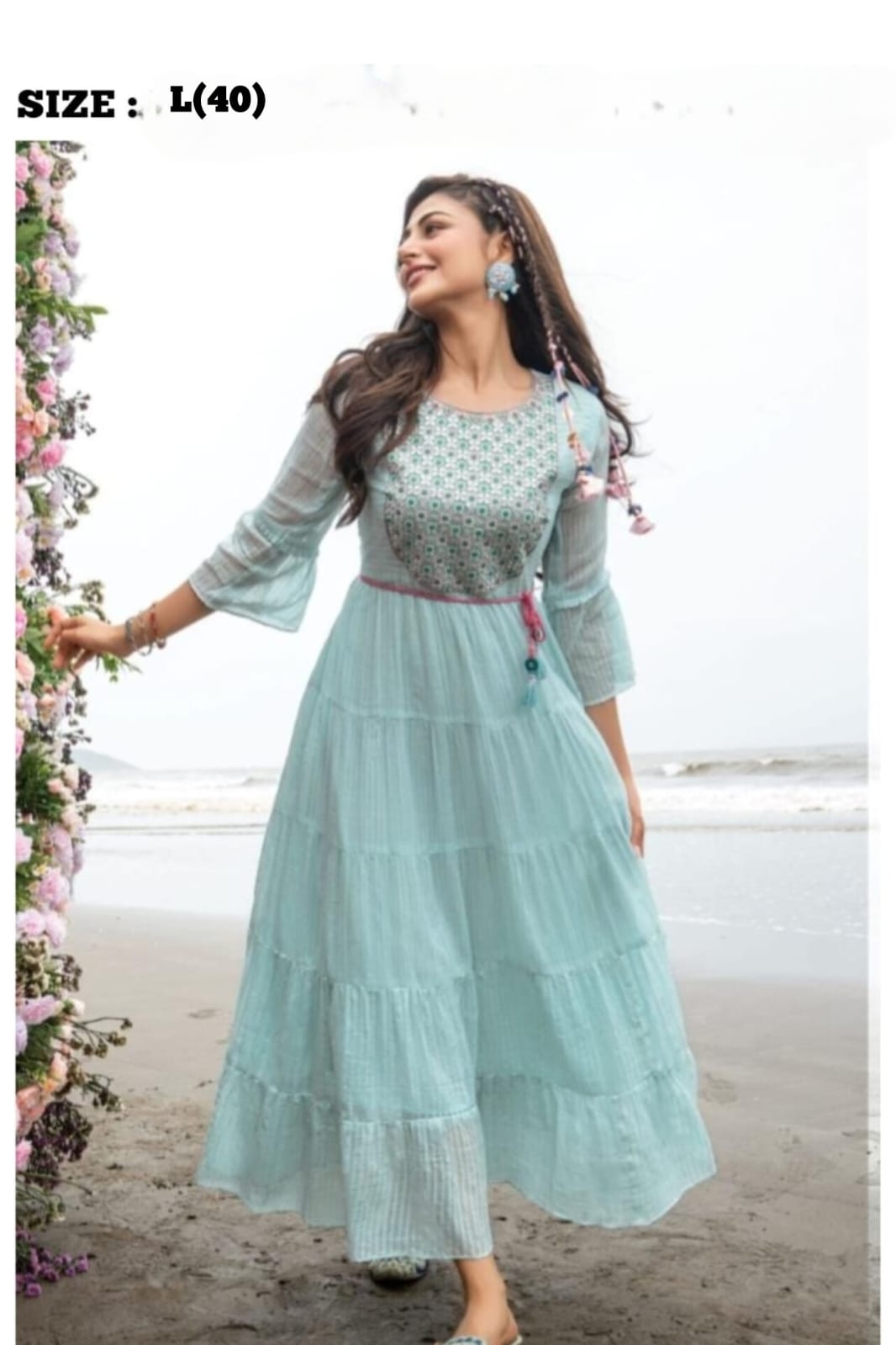 MUL COTTON BEAUTIFUL EMBROIDERY with MIRROR WORK wholesale kurti 