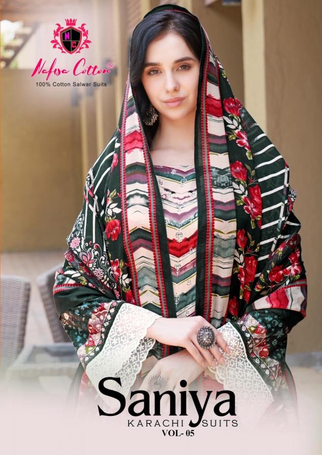 nafisa saniya vol 5 series 5001-5006 Heavy Soft Cotton wholesale suit 