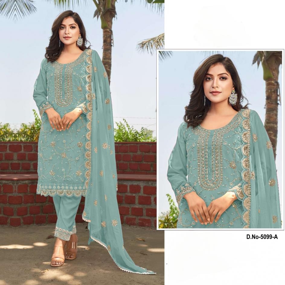 Pr 9star fashion sofiya hit series 5099 heavy organza wholesale suit