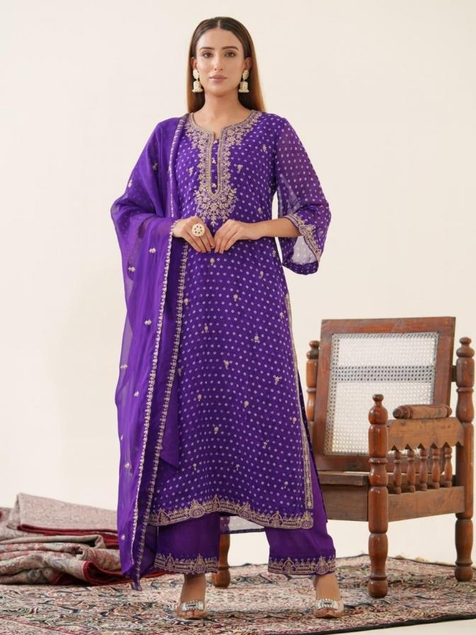 psyna viscose organza readymade classic look salwar kameez