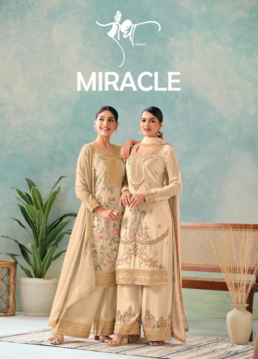 radha trendz miracle series 4091-4094 chinon wholesale suit 