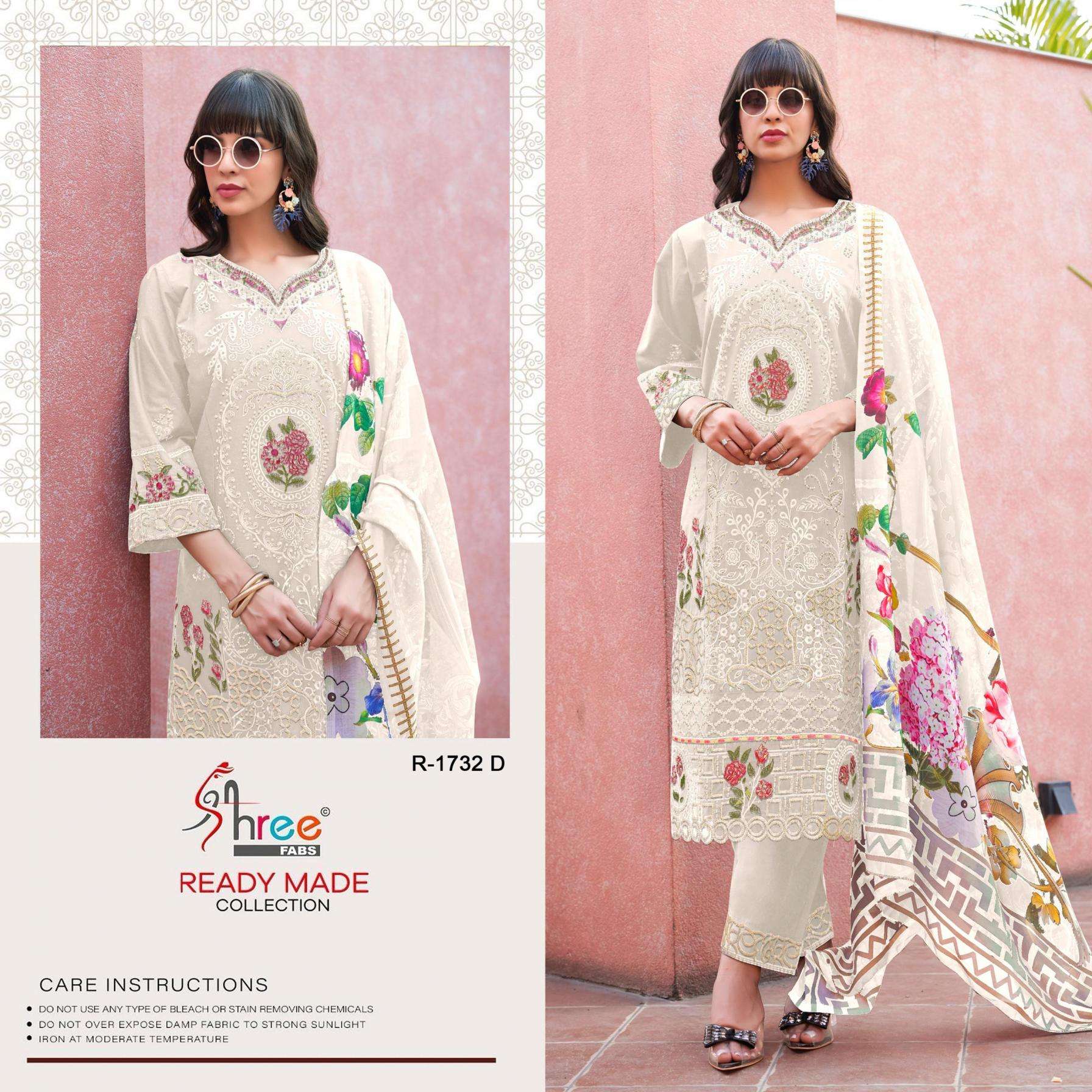 shree fabs 1732 cambric cottan lawn readymade pakistani suit 