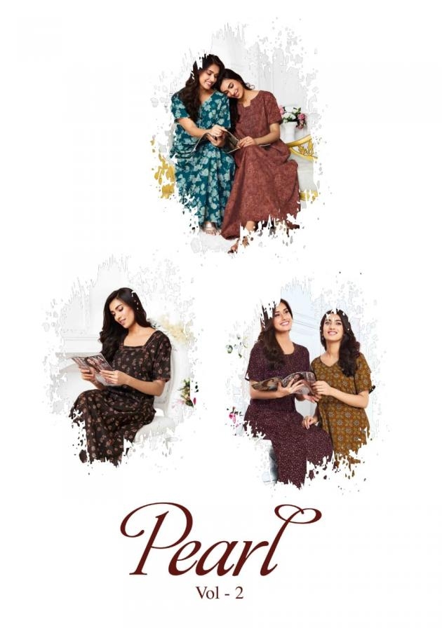 suryajyoti pearl vol 2 series 2011-2020 cotton wholesale nighty