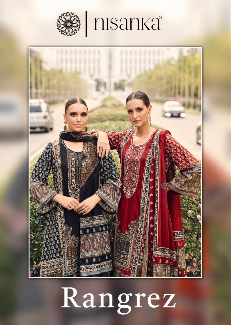 the hermitage shop rangrez series 01-04 LAWN COTTON wholesale suit 