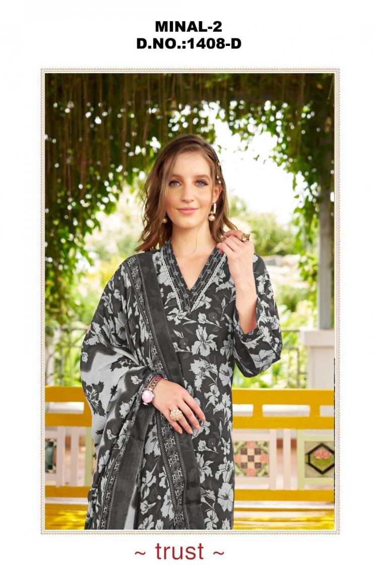 vitara fashion minal vol 2 series 1408 cotton wholesale suit 